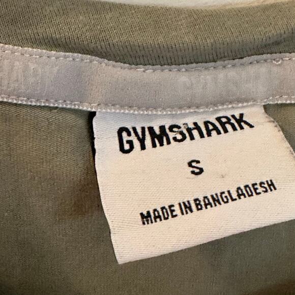 Gymshark Muscle Tank sz S green sleeveless workout Tank critical drop tank - Picture 4 of 6